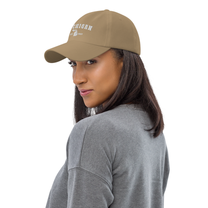 'Michigan EST 1837' Dad Hat (Western Font)