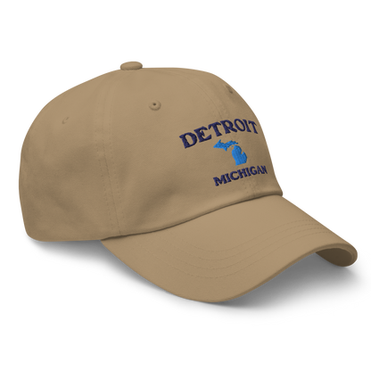 'Detroit Michigan' Dad Hat (w/ Michigan Outline)