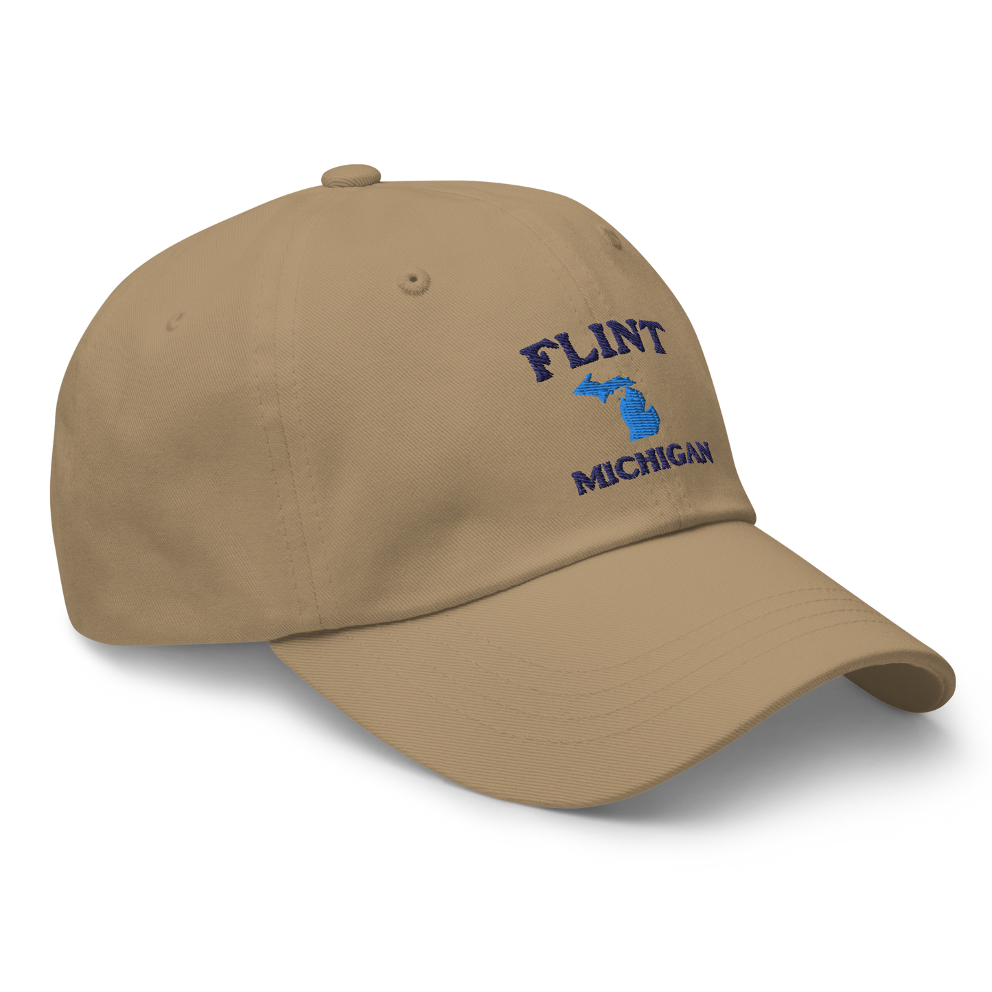 'Flint Michigan' Dad Hat (w/ Michigan Outline)