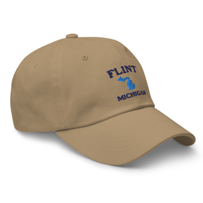 'Flint Michigan' Dad Hat (w/ Michigan Outline)