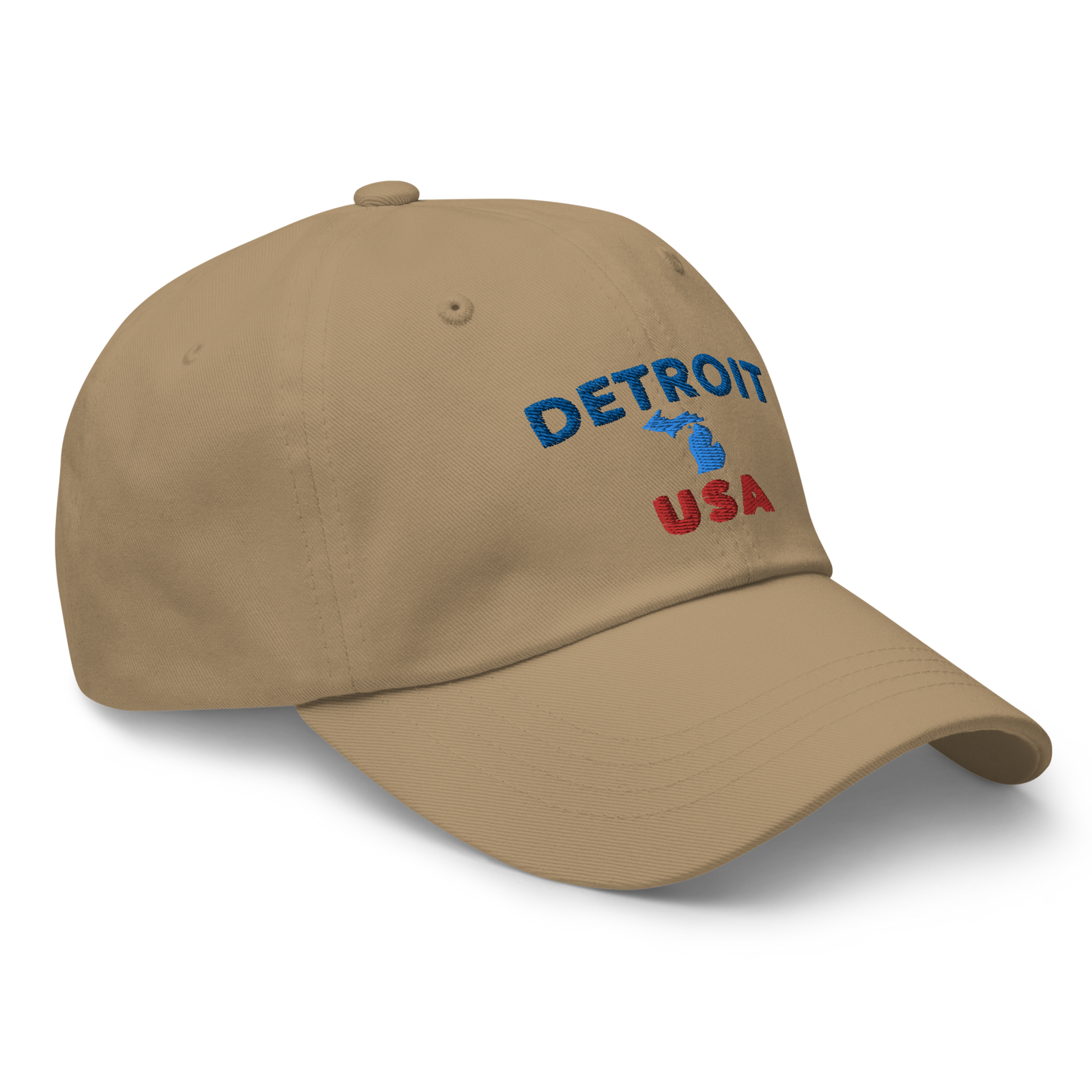 'Detroit USA' Dad Hat (w/ Michigan Outline)