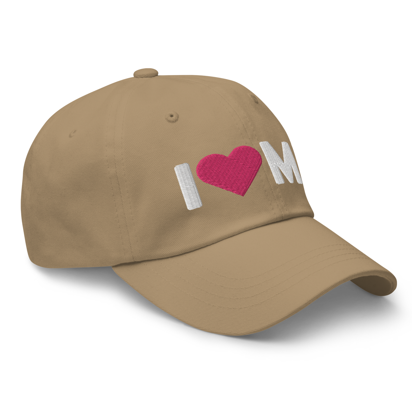 Michigan 'I ❤️ MI' Dad Hat (Rounded Swiss Font)