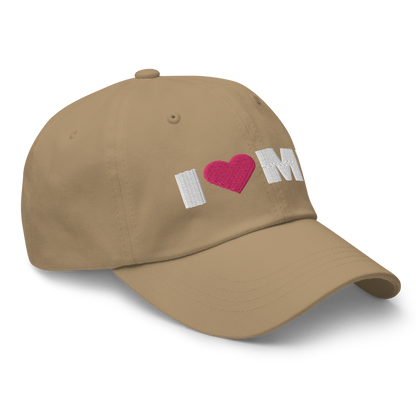 Michigan 'I ❤️ MI' Dad Hat (French Olive Font)