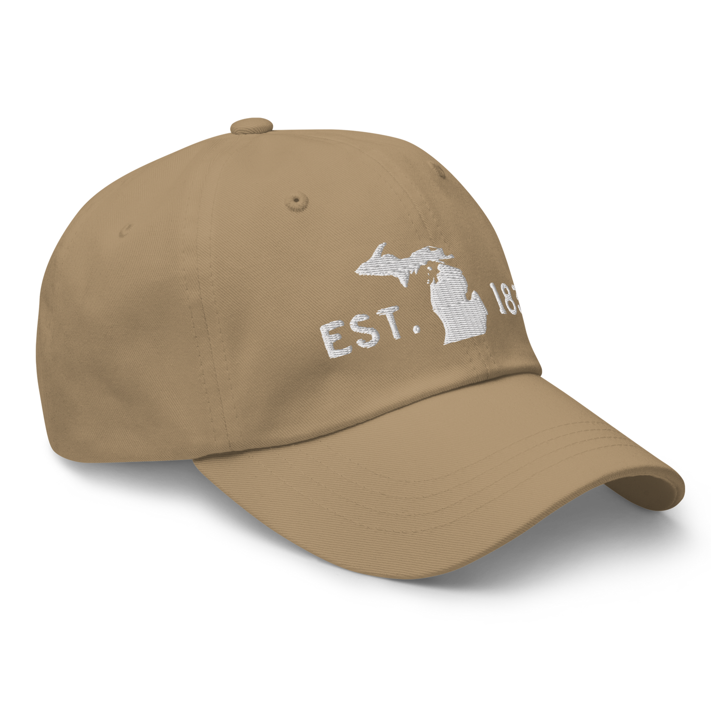 Michigan 'EST 1837' Dad Hat (Licence Plate Font)