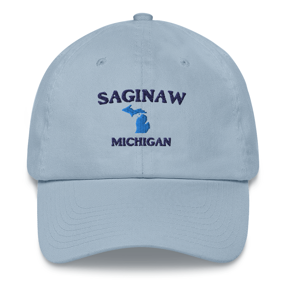 'Saginaw Michigan' Dad Hat (w/ Michigan Outline)