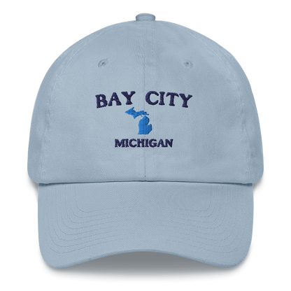 'Bay City Michigan' Dad Hat (w/ Michigan Outline)