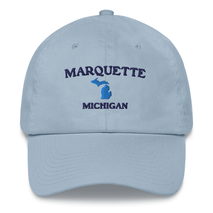 'Marquette Michigan' Dad Hat (w/ Michigan Outline)