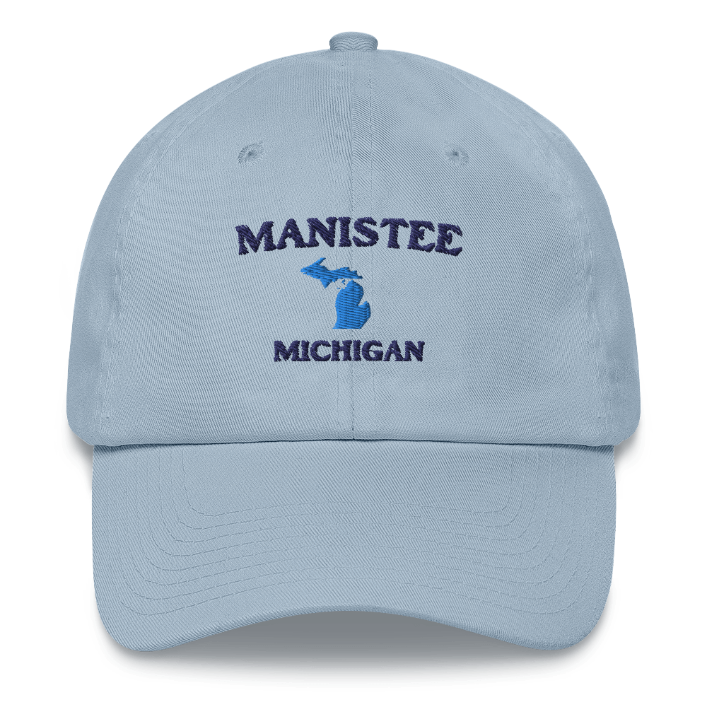 'Manistee Michigan' Dad Hat (w/ Michigan Outline)