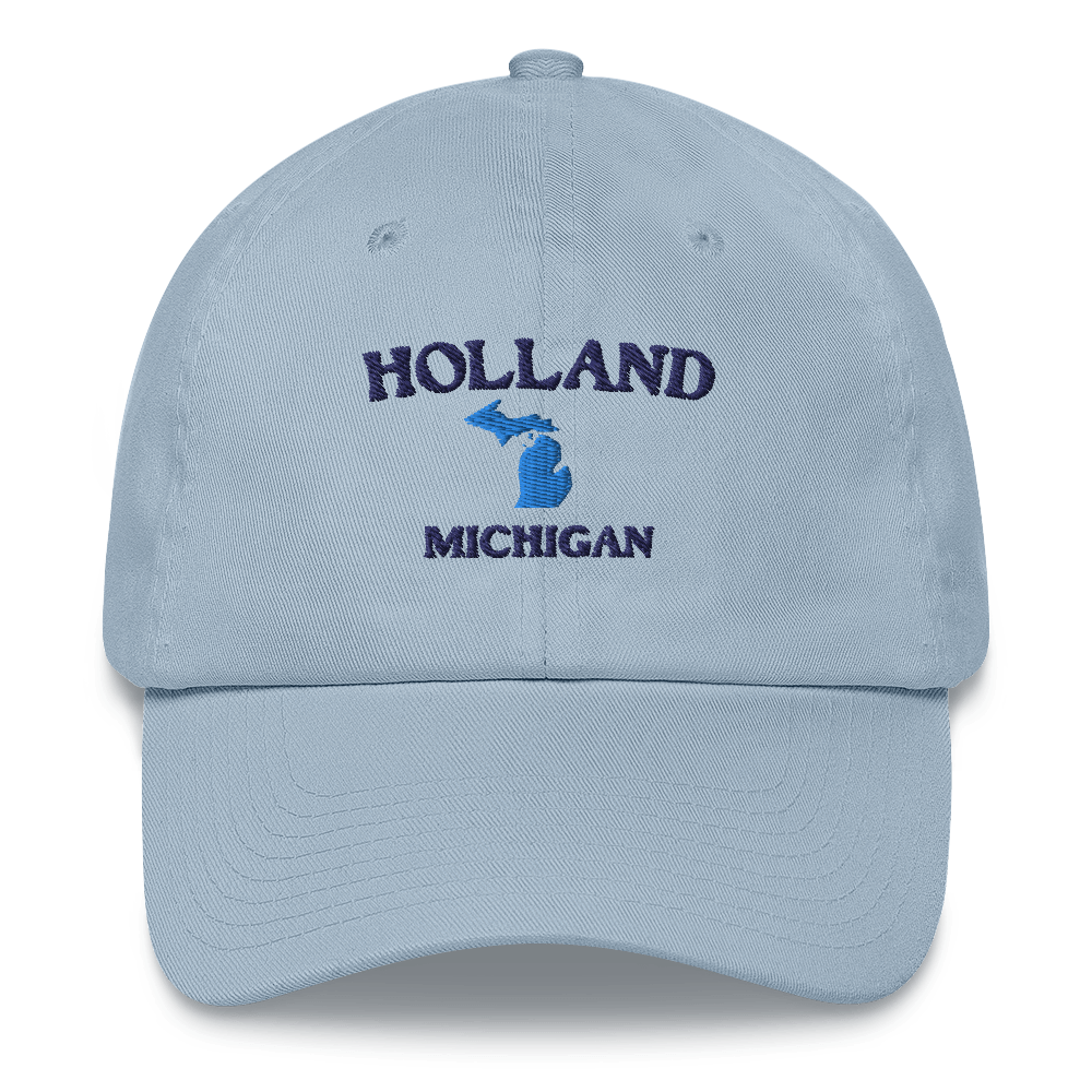 'Holland Michigan' Dad Hats (w/ Michigan Outline)