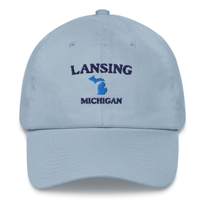 'Lansing Michigan' Dad Hat (w/ Michigan Outline)