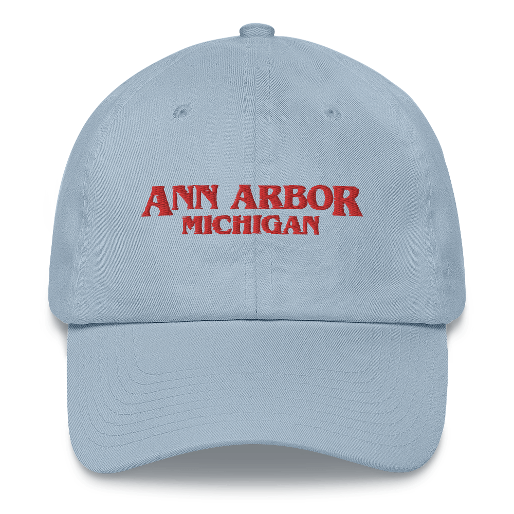 'Ann Arbor Michigan' Dad Hat (1980s Drama Parody)