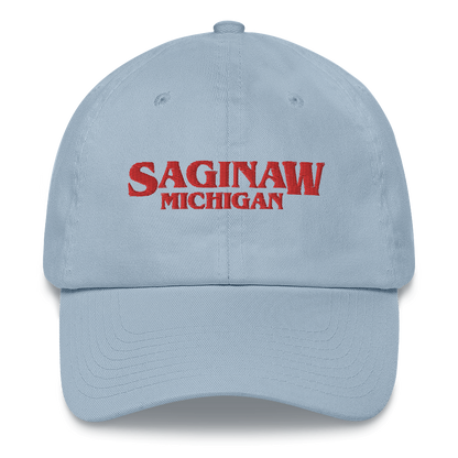 'Saginaw Michigan' Dad Hat (1980s Drama Parody)