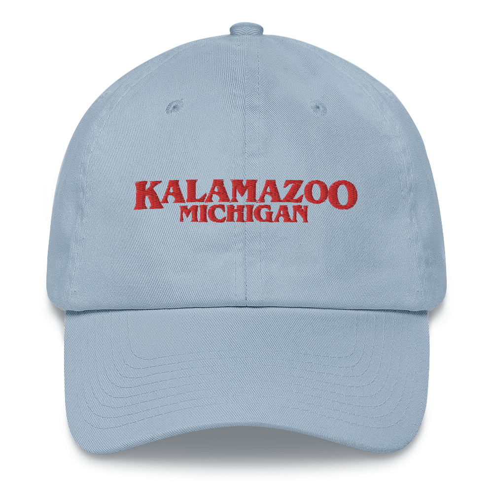 'Kalamazoo Michigan' Dad Hat (1980s Drama Parody)