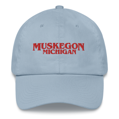 'Muskegon Michigan' Dad Hat (1980s Drama Parody)