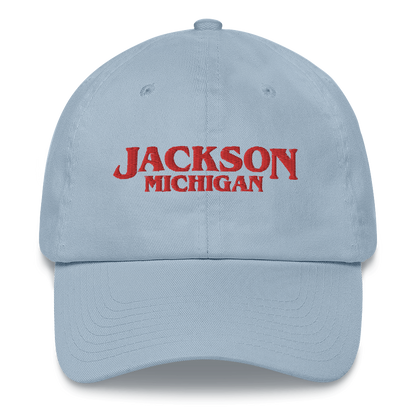 'Jackson Michigan' Dad Hat (1980s Drama Parody)