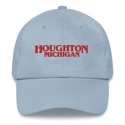 'Houghton Michigan' Dad Hat (1980s Drama Parody)