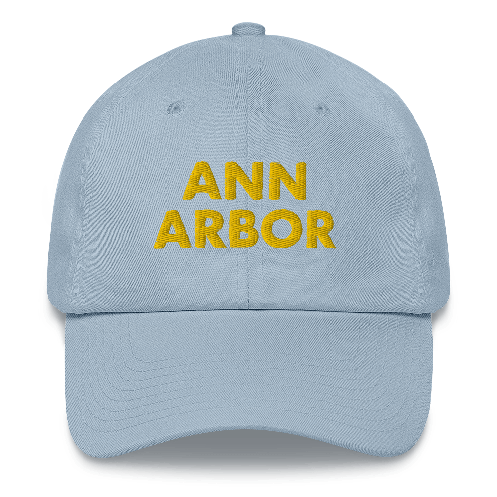 'Ann Arbor' Dad Hat | Gold/Navy Embroidery