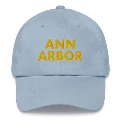 'Ann Arbor' Dad Hat | Gold/Navy Embroidery