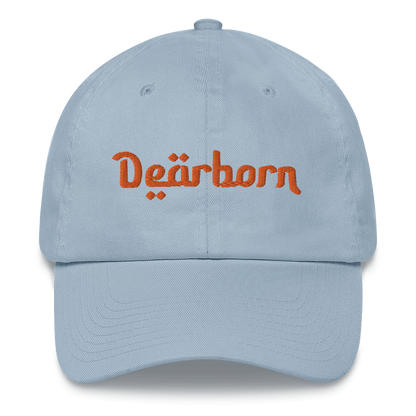 'Dearborn' Dad Hat | Orange Embroidery