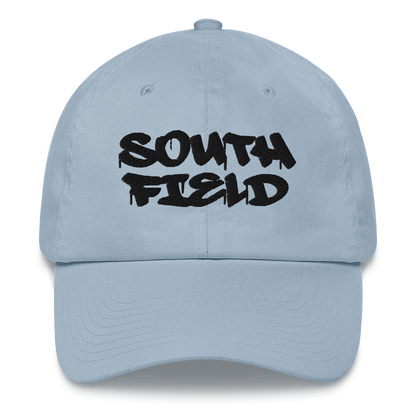 'Southfield' Dad Hat | White/Black Embroidery