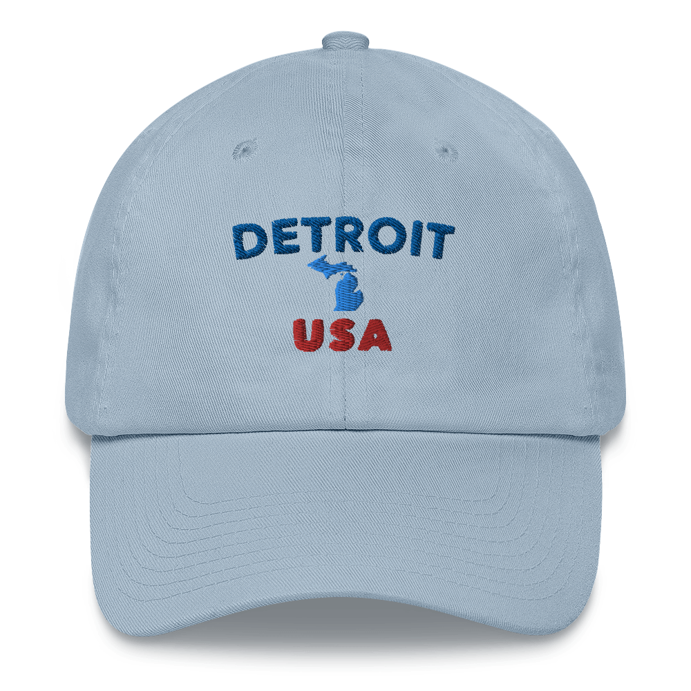 'Detroit USA' Dad Hat (w/ Michigan Outline)