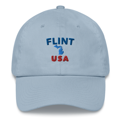 'Flint USA' Dad Hat (w/ Michigan Outline)