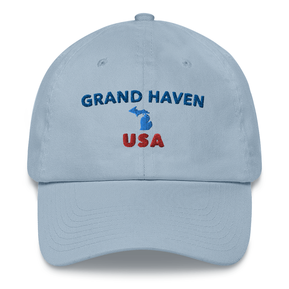 'Grand Haven' Dad Hat (w/Michigan Outline)