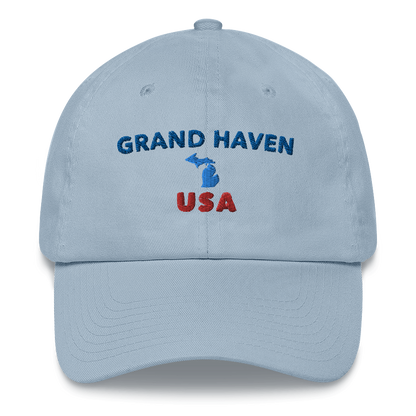 'Grand Haven' Dad Hat (w/Michigan Outline)