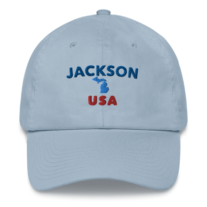 'Jackson USA' Dad Hat (w/ Michigan Outline)