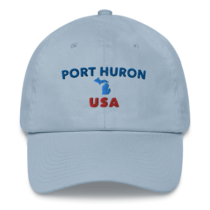 'Port Huron USA' Dad Hat (w/Michigan Outline)