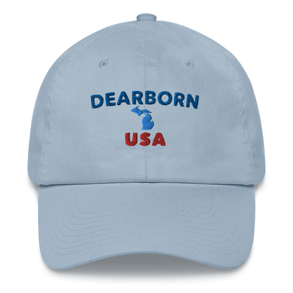 'Dearborn USA' Dad Hat (w/ Michigan Outline)