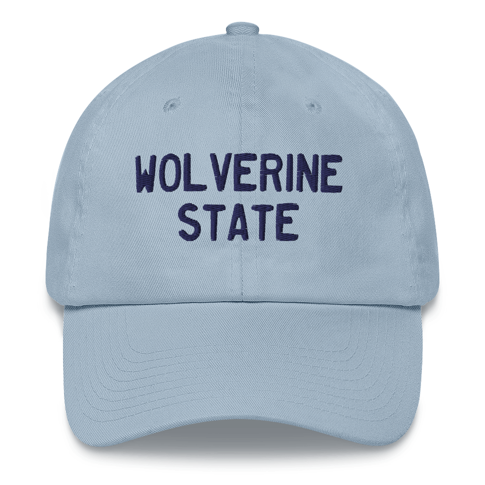 Michigan 'Wolverine State' Dad Hat (Licence Plate Font)