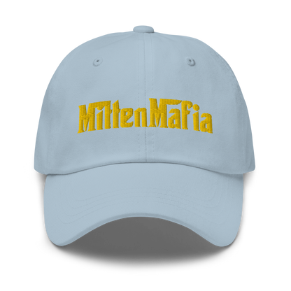 Michigan 'MittenMafia' Dad Hat (Gangster Font) | Gold Embroidery