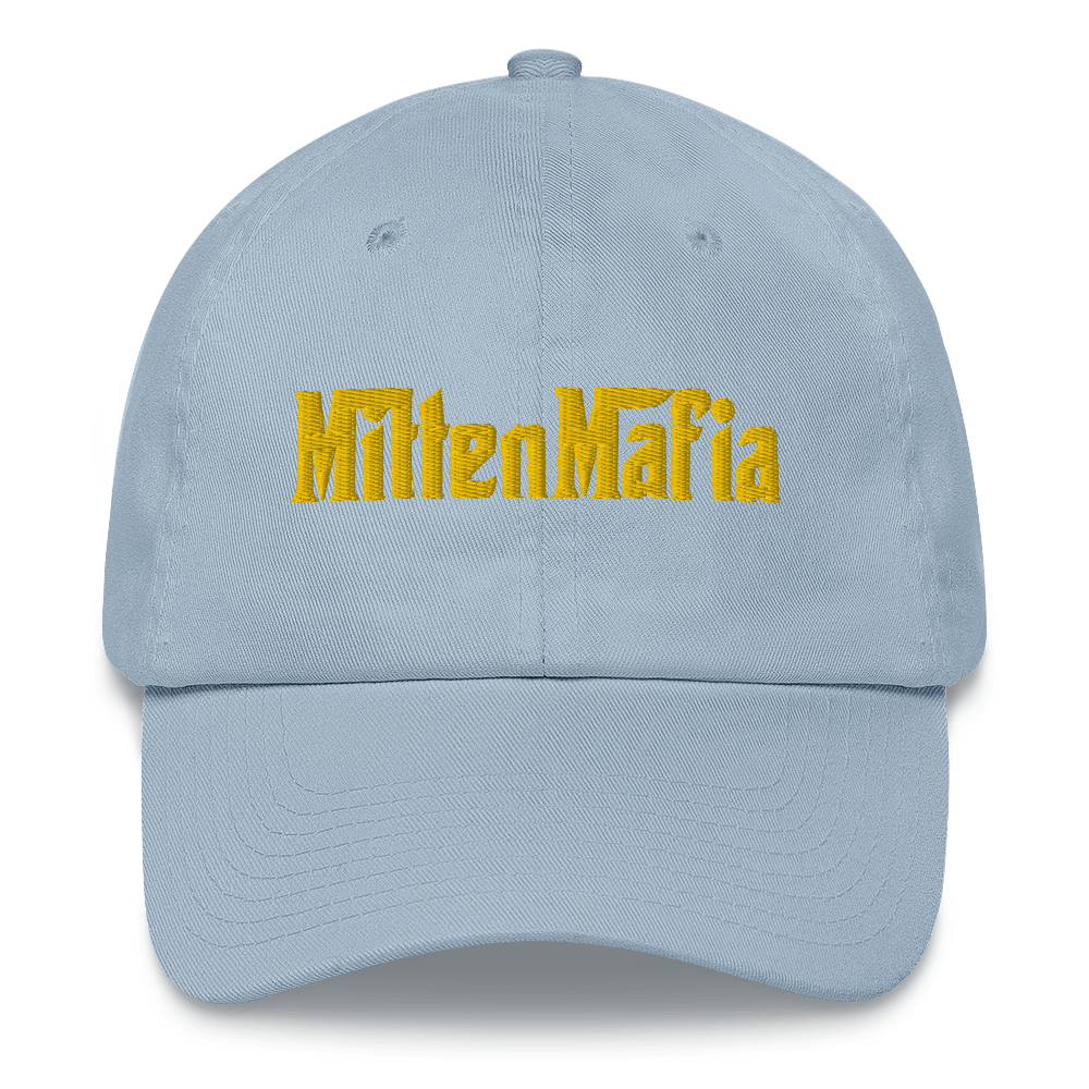 Michigan 'MittenMafia' Dad Hat (Gangster Font) | Gold Embroidery