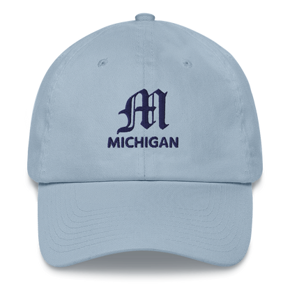 'Michigan' Dad Hat (w/ Old English 'M')