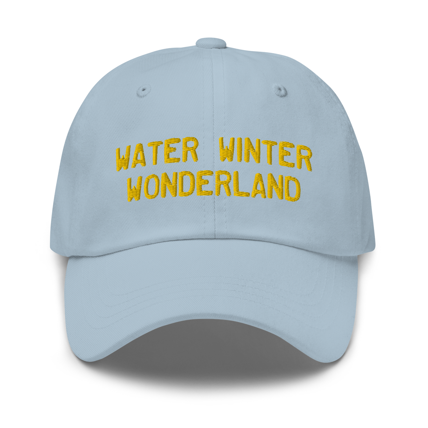 Michigan 'Water Winter Wonderland' Dad Hat (Licence Plate Font) | Gold Embroidery