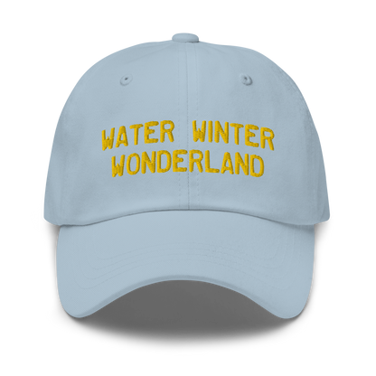 Michigan 'Water Winter Wonderland' Dad Hat (Licence Plate Font) | Gold Embroidery