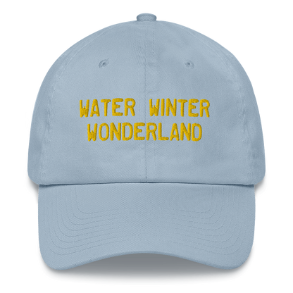 Michigan 'Water Winter Wonderland' Dad Hat (Licence Plate Font) | Gold Embroidery