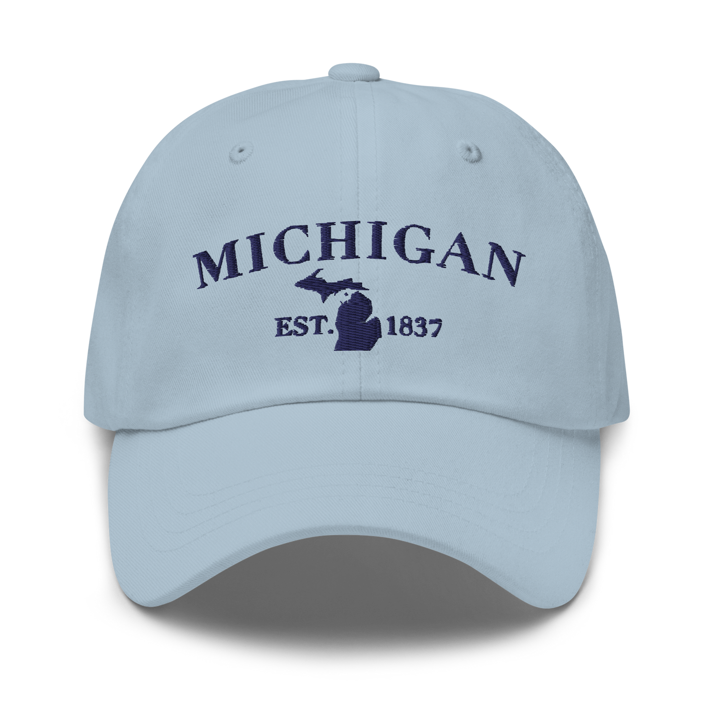 'Michigan EST 1837' Dad Hat (Didone Font)