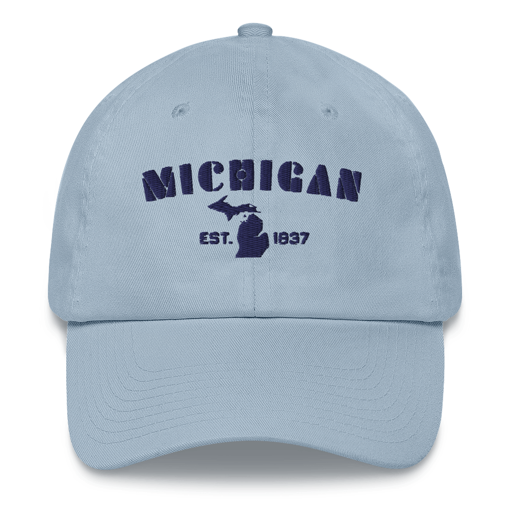 'Michigan EST 1837' Dad Hat (Art Deco Font)