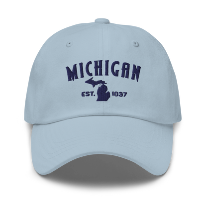 'Michigan EST 1837' Dad Hat (Vicious Mustelid Font)