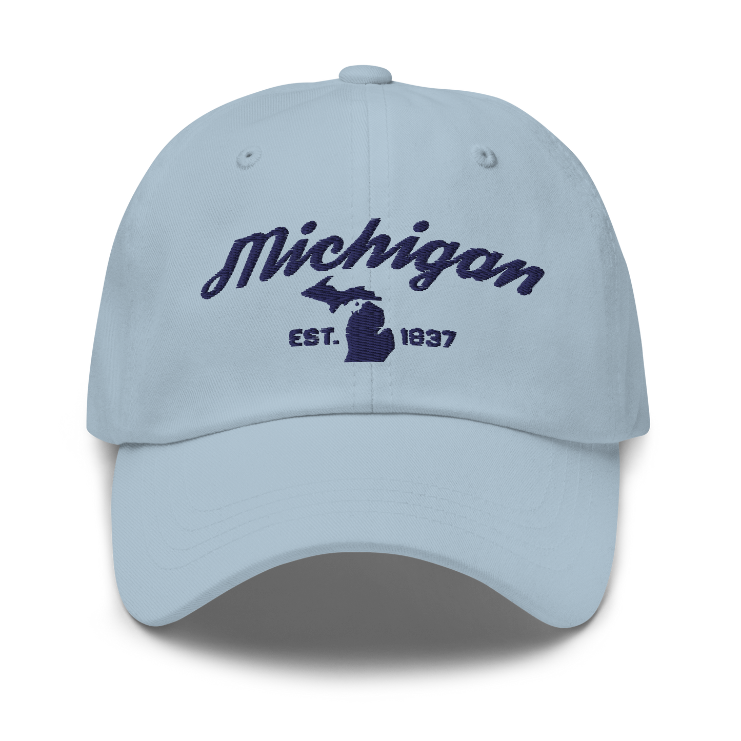 'Michigan EST 1837' Dad Hat (Script Font)