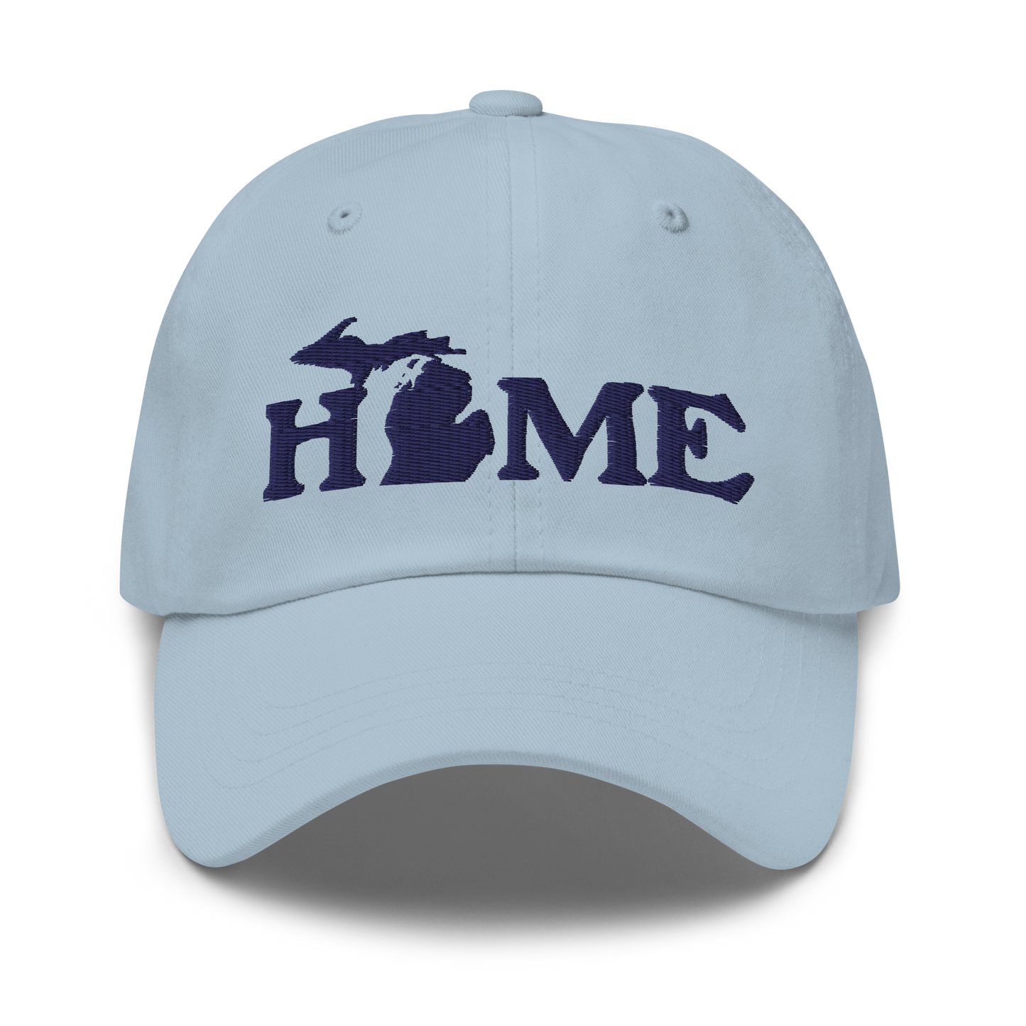 Michigan 'Home' Dad Hat (Woodcut Font)