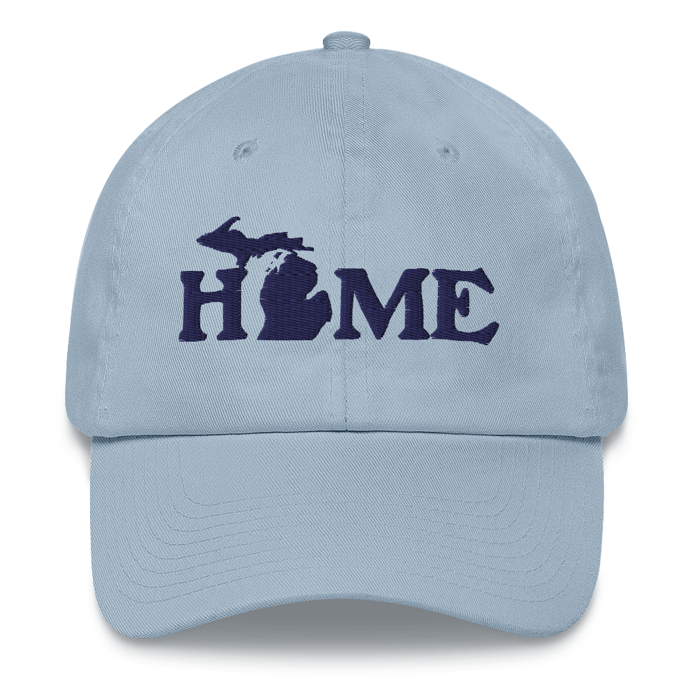 Michigan 'Home' Dad Hat (Woodcut Font)