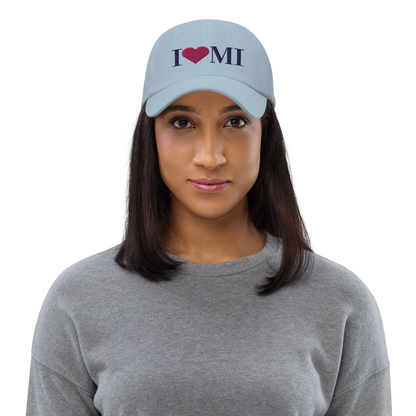 Michigan 'I ❤️ MI' Dad Hat (Didone Font)