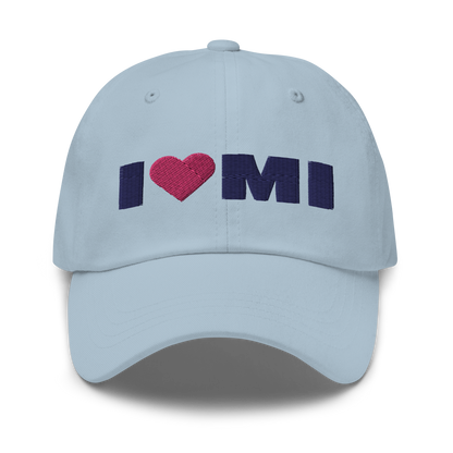 Michigan 'I ❤️ MI' Dad Hat (French Olive Font)