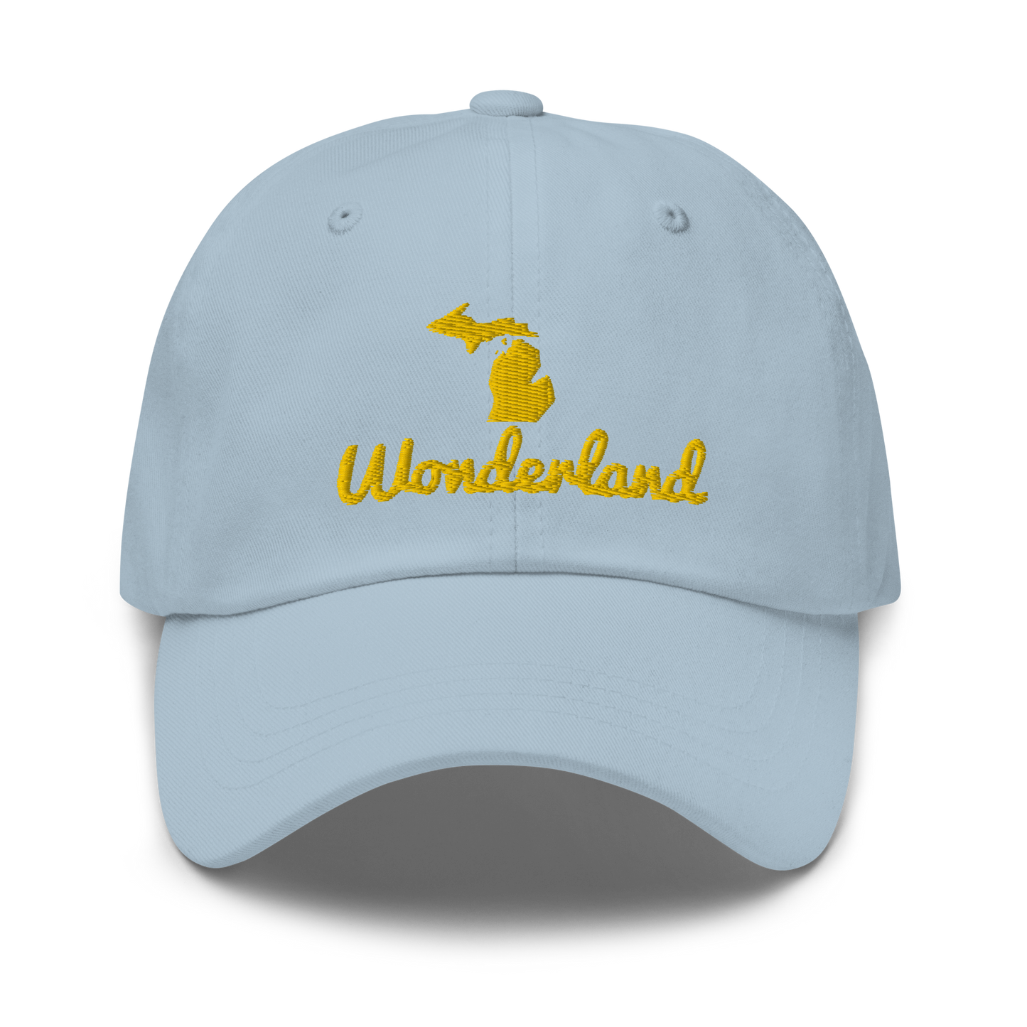 Michigan 'Wonderland' Dad Hat (Script Font) | Gold Embroidery