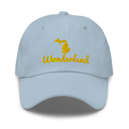 Michigan 'Wonderland' Dad Hat (Script Font) | Gold Embroidery