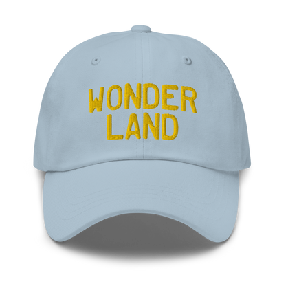 Michigan 'Wonderland' Dad Hat (Licence Plate Font) | Gold Embroidery