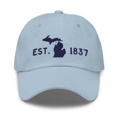 Michigan 'EST 1837' Dad Hat (Licence Plate Font)